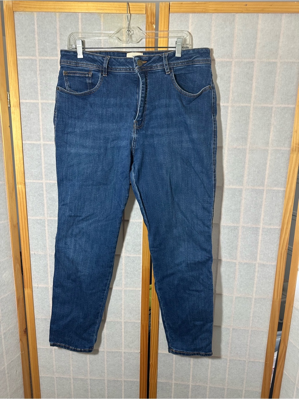 Sezane straight leg Dark Blue Denim Jeans size 36